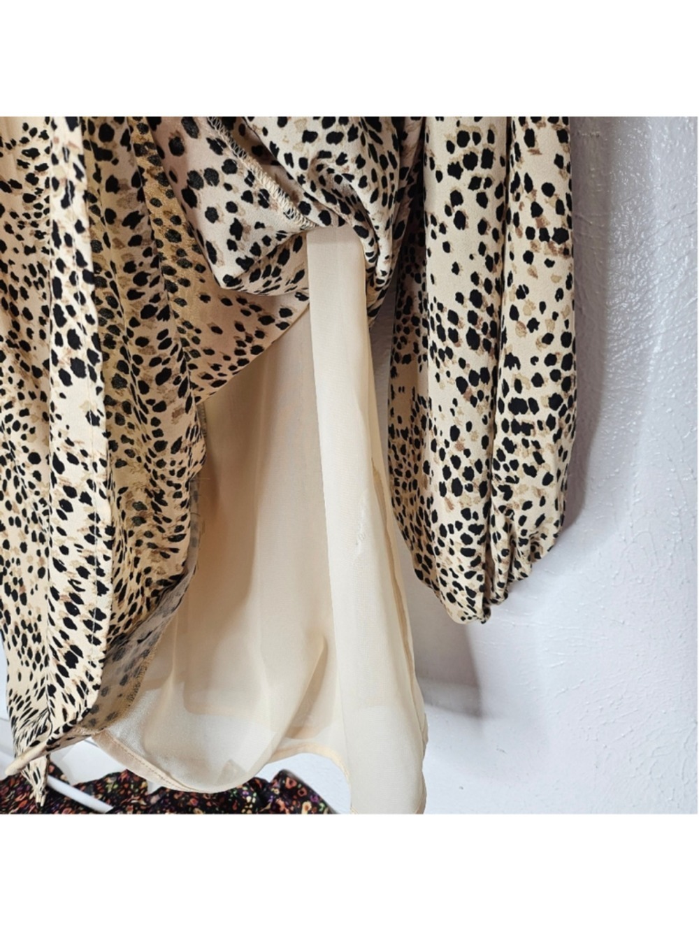 Buddy Love Leah Mini Dress Animal Print Tan Womens Size Extra Small - Picture 9 of 14
